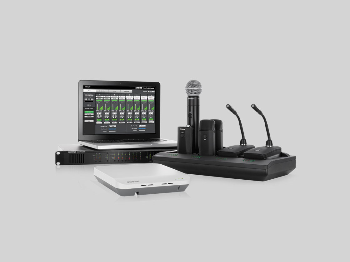 Shure et QSC intègrent leurs technologie Microflex et Q-SYS
