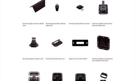 ACCESSOIRES DE FLIGHT CASES NOIRS