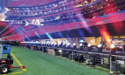 LE RAYZOR 760 D’ELATION FAIT SON ENTREE AU SHOW DE MI-TEMPS DU SUPER BOWL