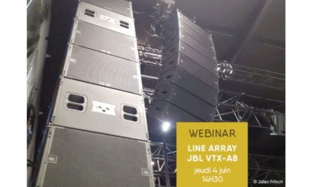 Webinaire JBL VTX-A8, jeudi 4 juin à 14h30