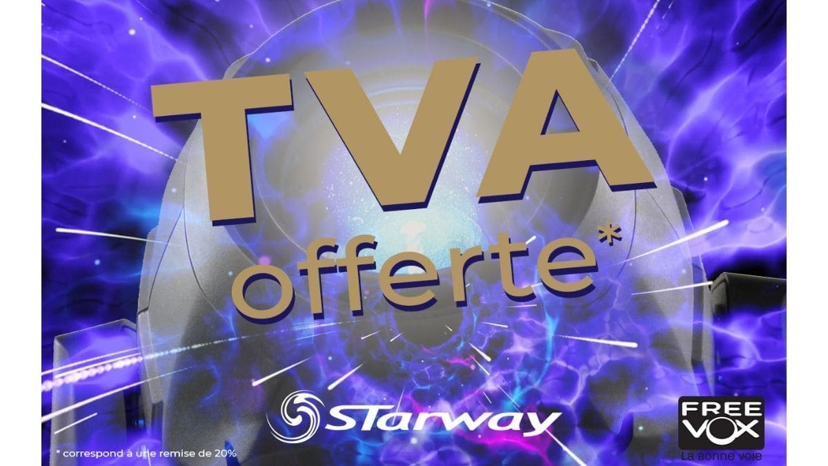FREEVOX offre la TVA* sur STARWAY !
