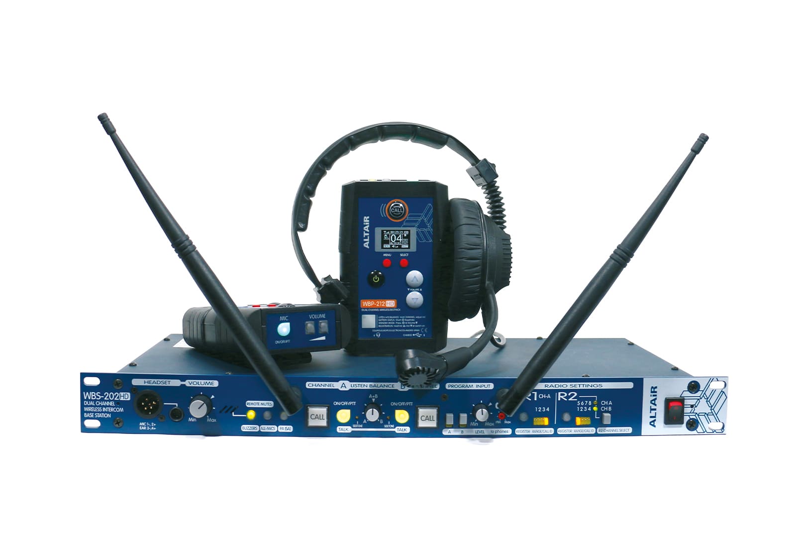 Interfono wireless a doppio canale serie Altair WB-202