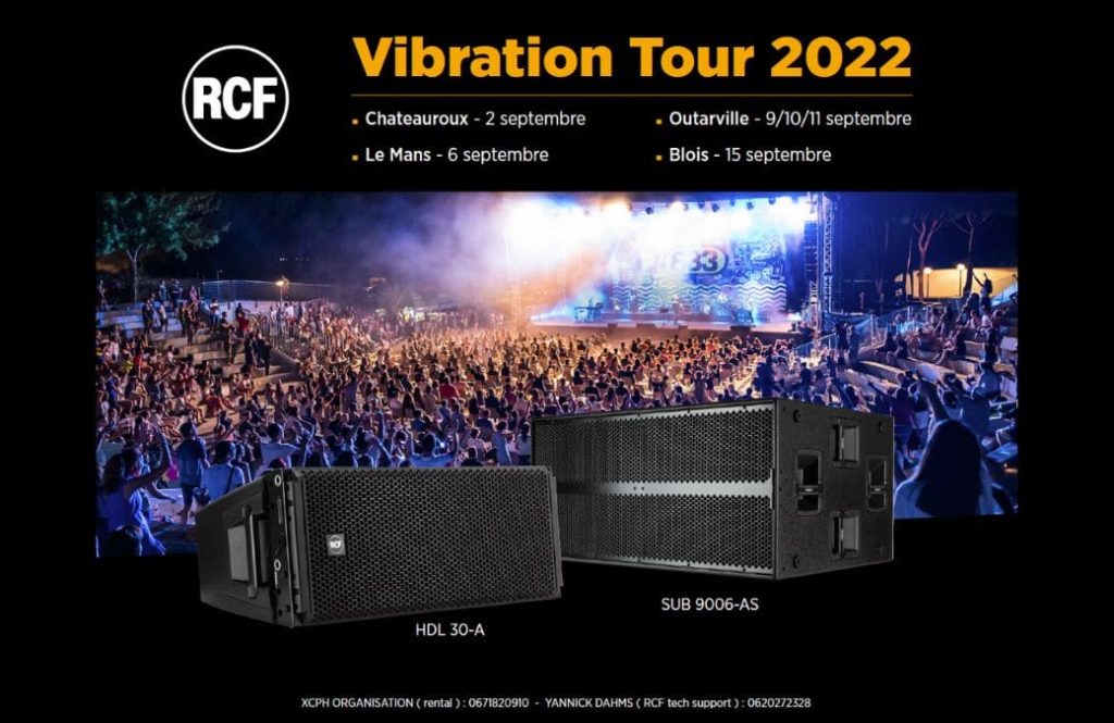 Vibration Tour 2022 avec RCF SONO MAG