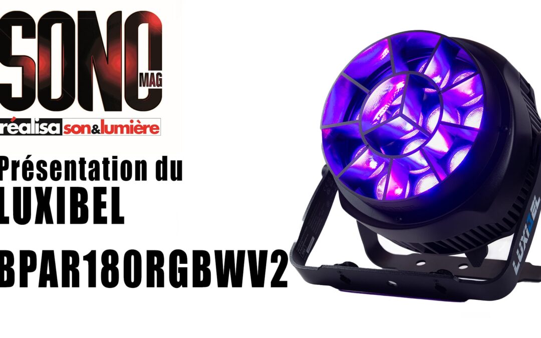 PAR LED BPAR 180 RGBWIP V2 de Luxibel