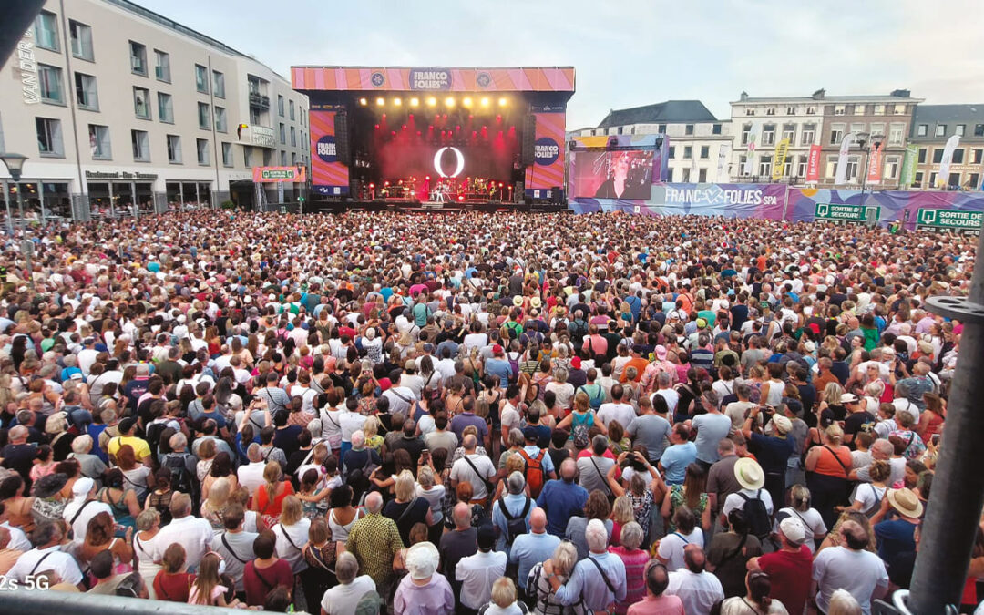 Nexo STM propulse la scène principale des Francofolies de Spa