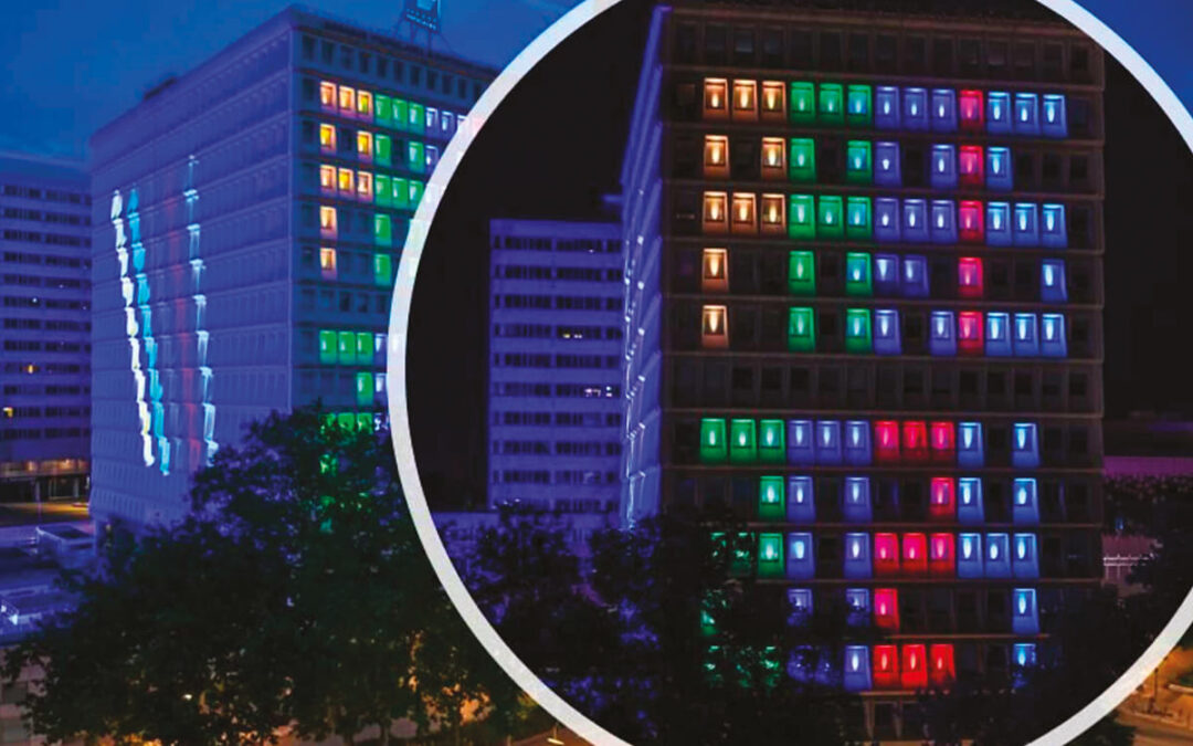 Siège social illuminé
