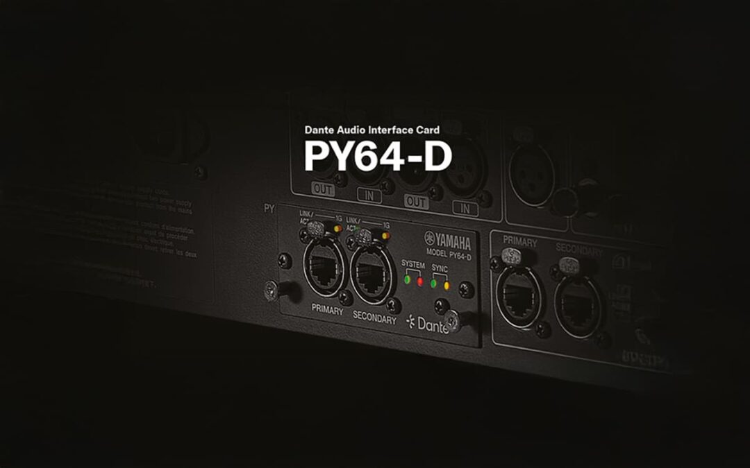 Carte d’interface PY64-D Dante pour consoles DM7 Yamaha