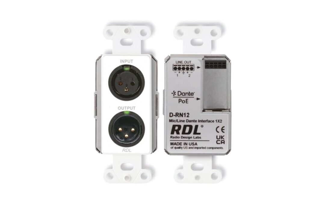 Cinq nouvelles interfaces RDL Dante pour installations