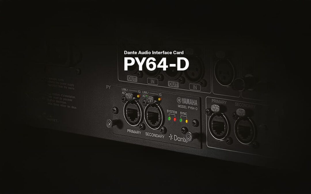 Carte d’interface PY64-D Dante Yamaha DM7