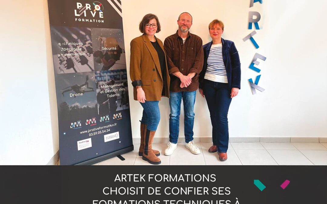 Prolive Formation reprend les formations techniques Artek