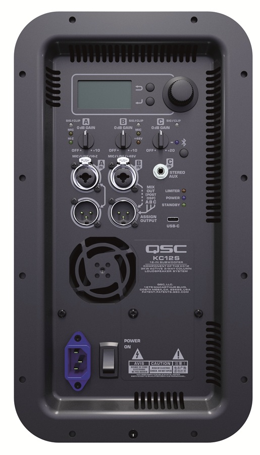 03 Sonomag DR KC12S QSC Panneau settings