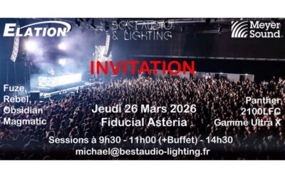RDV le 26 mars avec Best Audio & Lighting