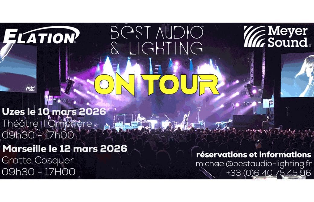 L’équipe de Best Audio & Lighting est en tournée