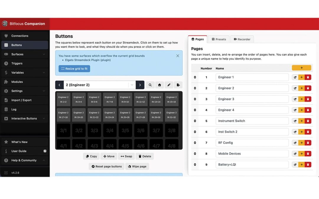 Spectera disponible pour Bitfocus Companion et Buttons